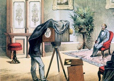 Studio de portraitiste, vers 1880 - Unbekannt