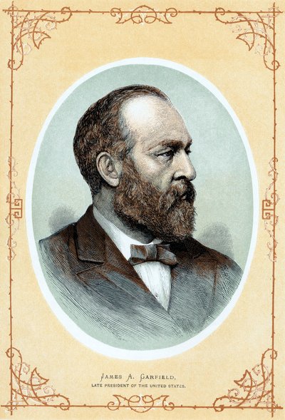 Portrait posthume de James Abram Garfield, vers 1885 - Unbekannt