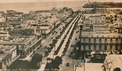 Prado et château de Morro, La Havane, Cuba, vers 1900 - Unbekannt