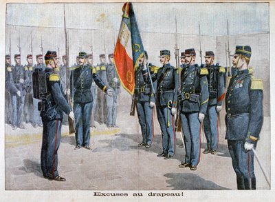 Présentation des excuses au drapeau, Toulon, France, 1898 - Unbekannt