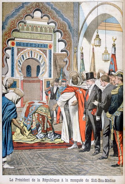Le président Loubet visitant la mosquée de Sidi Bou Medine, Tlemcen, Algérie, 1903 - Unbekannt