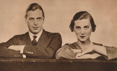 Prince George et Princesse Marina, fiancés le 28 août, 1934 1935 - Unbekannt