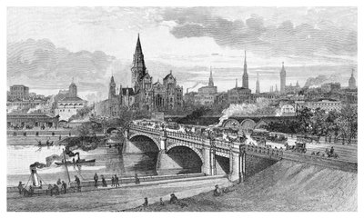 Pont des Princes, Melbourne, Victoria, Australie, 1886 - Unbekannt