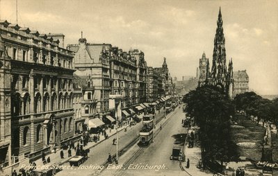 Princes Street regardant vers l