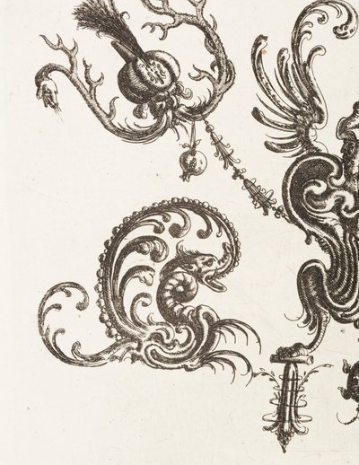Planche 48, du Neüw Grotteßken Buch (Nouveau Livre Grotesque), 1610 - Unbekannt
