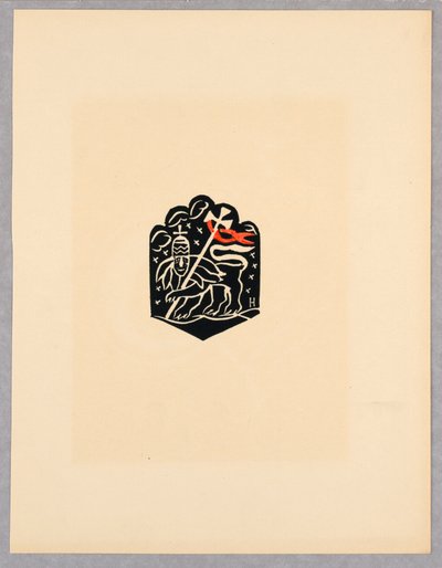 Impression, Vignette, Planche X, Éthiopie, cili Christos, Madonna et Saints, comme je les ai vus dans les illuminations des anciens codex éthiopiens, Portfolio, 1920 - Unbekannt