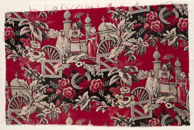 Coton imprimé avec scène égyptienne, 1800s - Unbekannt