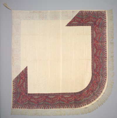 Châle en soie imprimée, 1835-1840 - Unbekannt