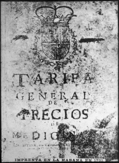Presse à imprimer à La Havane 1723, années 1920 - Unbekannt