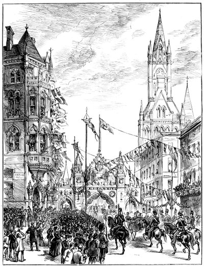 Procession approchant l