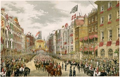 Procession sur le Strand, Westminster, Londres, 1863 - Unbekannt