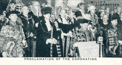 Proclamation du couronnement, 1936 1937 - Unbekannt