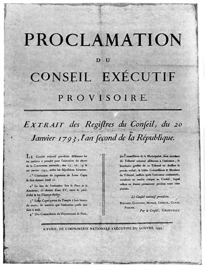 Proclamation de l