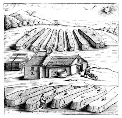 Production de salpêtre, nitrate de potassium ou KN03, 1683 - Unbekannt