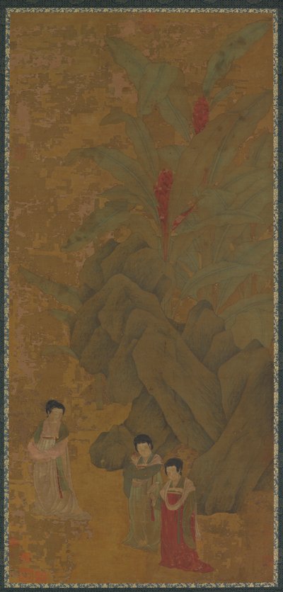 Dames en promenade, probablement dynastie Yuan - Unbekannt