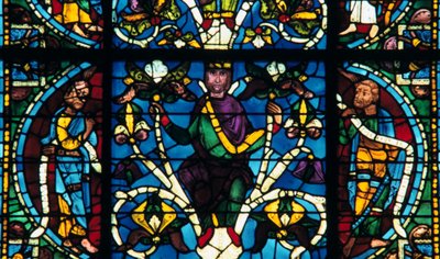 Prophète, vitrail, cathédrale de Chartres, France, 1145-1155 - Unbekannt