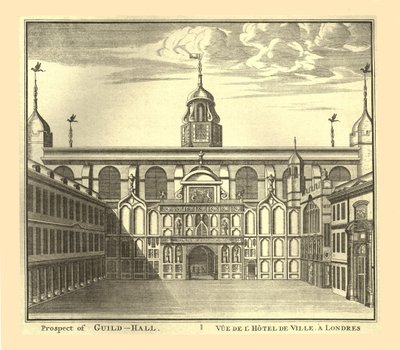 Perspective du Guildhall de Londres, 1886 - Unbekannt