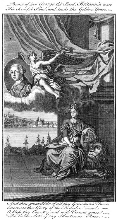Fière de son George III, Britannia relève sa tête joyeuse et mène les années dorées - Unbekannt