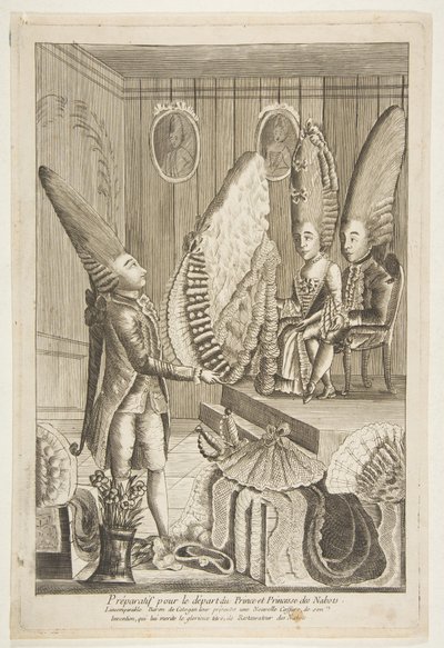 Préparatif pour le départ du Prince et Princesse des Nabots. Lincomparable Baron - Unbekannt