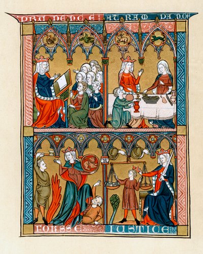 Prudence, Tempérance, Force et Justice, 1290-1300 - Unbekannt