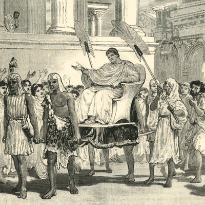 Réjouissances publiques pour la guérison de Pompée, 1890 - Unbekannt