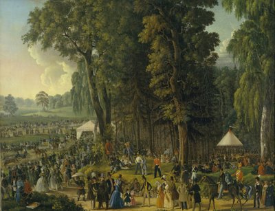Fête populaire à Maryina Roshcha à Moscou, années 1840 - Unbekannt