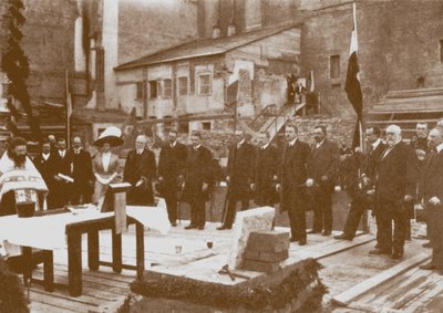 Prière publique avant le début des travaux de construction de la nouvelle ambassade allemande à Saint-Pétersbourg - Unbekannt