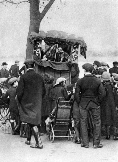 Spectacle de Punch et Judy à Putney, Londres, 1926-1927 - Unbekannt