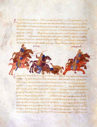 Poursuite des guerriers de Sviatoslav par l