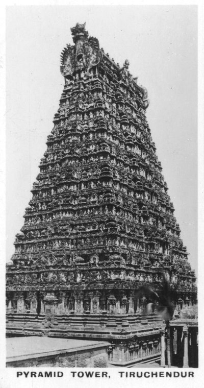 Tour de la pyramide, Tiruchendur, Tamil Nadu, Inde, c1925 - Unbekannt