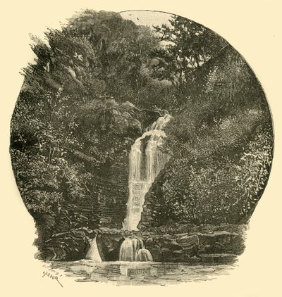 Chutes de Pyrddin, vallée de Neath, 1898 - Unbekannt