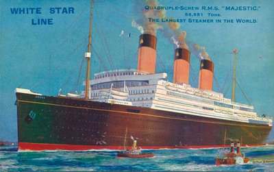 Quadruple-Screw R.M.S Majestic de la White Star Line, vers 1920 - Unbekannt