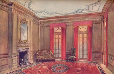 Intérieur de la Reine Anne, avec des Chaises Élisabéthaines, 18ème siècle, 1910 - Unbekannt