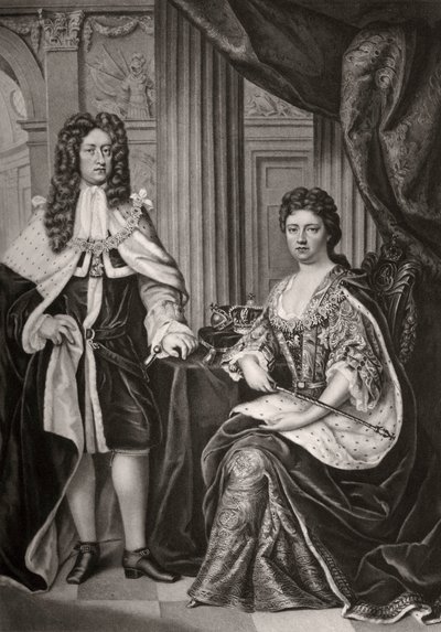 Reine Anne et Prince George de Danemark, fin du 17ème ou début du 18ème siècle 1906 - Unbekannt