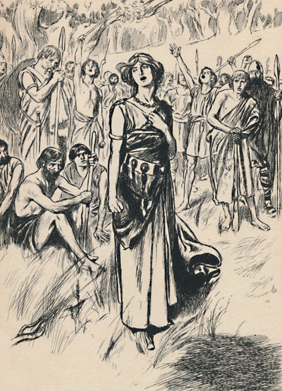 Reine Boadicée et ses soldats, vers 1907 - Unbekannt