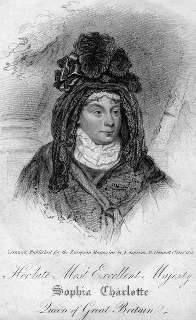 Reine Charlotte, reine consort de George III du Royaume-Uni, 1818 - Unbekannt