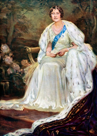 La reine Elizabeth en robes de couronnement, 1937 - Unbekannt