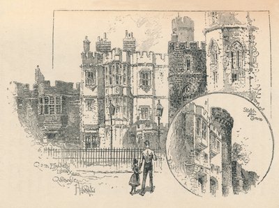 Bibliothèque de la Reine Élisabeth. Croquis depuis la terrasse nord, 1895 - Unbekannt