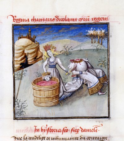 Reine Tomyris. De : Speculum Humanae Salvationis Miroir du Salut Humain par Ludolph de Saxe - Unbekannt