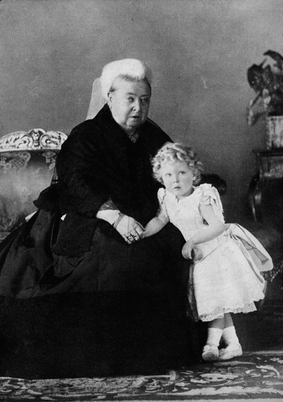 Reine Victoria et Édouard VIII, vers 1898 - Unbekannt