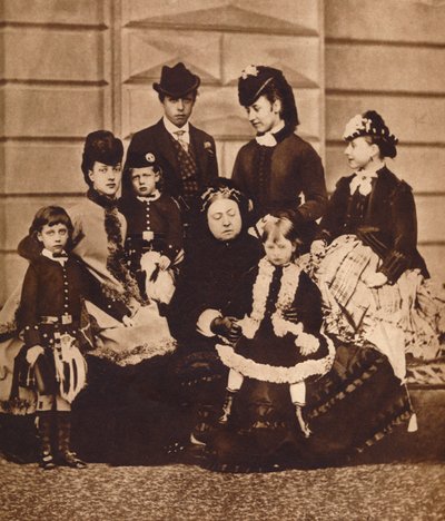 La reine Victoria avec sa belle-fille et ses petits-enfants - Unbekannt