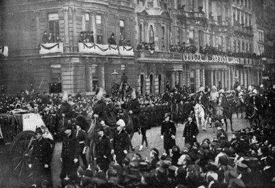 Procession funéraire de la reine Victoria traversant Londres, 1901 - Unbekannt
