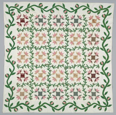 Couverture de quilt, vers 1857 - Unbekannt