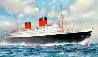 RMS Queen Elizabeth, paquebot de la Cunard - Unbekannt