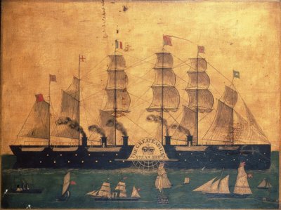 Great Eastern à roues à aubes / Peinture - Unbekannt