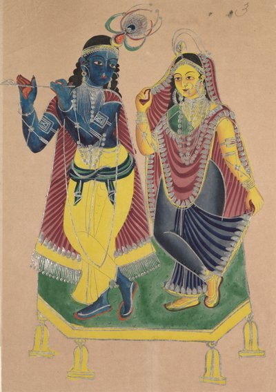 Radha et Krishna, 1800s - Unbekannt