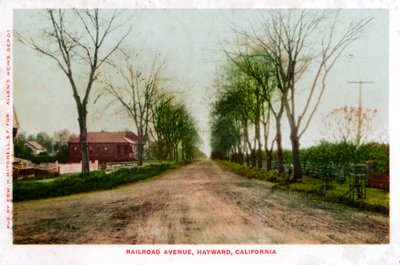 Avenue du chemin de fer, Hayward, Californie, 1905 - Unbekannt