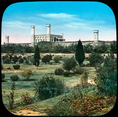 Gare ferroviaire, depuis le jardin de la reine, Delhi, Inde, fin 19ème ou début 20ème siècle - Unbekannt