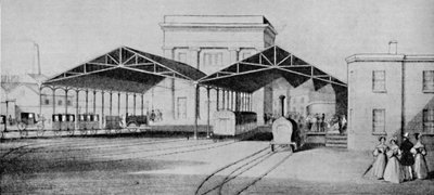 Les gares ferroviaires à leurs débuts étaient des affaires étrangement primitives - Unbekannt