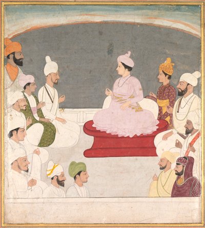 Raja Sansar Chand de Kangra et ses courtisans, vers 1783 - Unbekannt